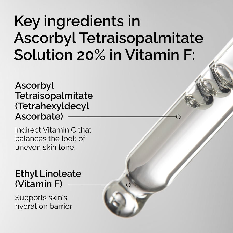 Ascorbyl Tetraisopalmitate Solution 20% in Vitamin F - US 6259