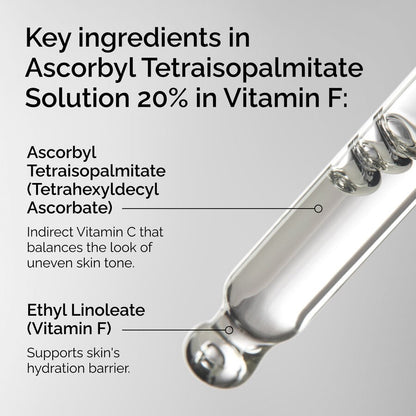 Ascorbyl Tetraisopalmitate Solution 20% in Vitamin F - US 6259