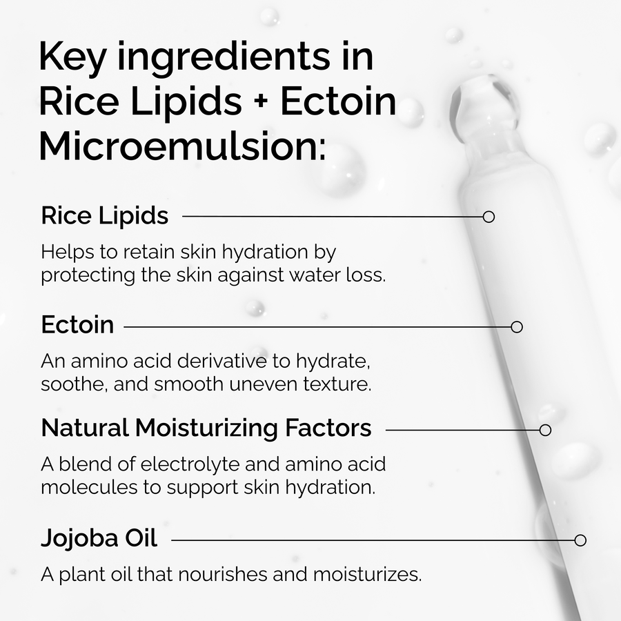 Rice Lipids + Ectoin Microemulsion - US 2241